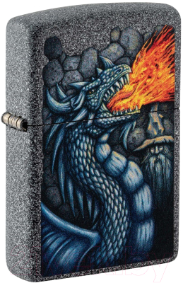Зажигалка Zippo Fiery Dragon / 49776 (серый)
