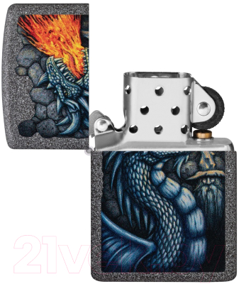 Зажигалка Zippo Fiery Dragon / 49776 (серый)