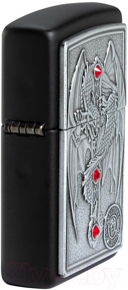 Зажигалка Zippo Winged Dragon Cross Design / 49755 (черный) — фото 4