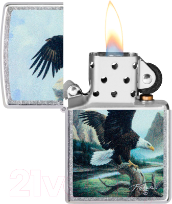 Зажигалка Zippo Linda Pickens Design / 49822 (серебристый)