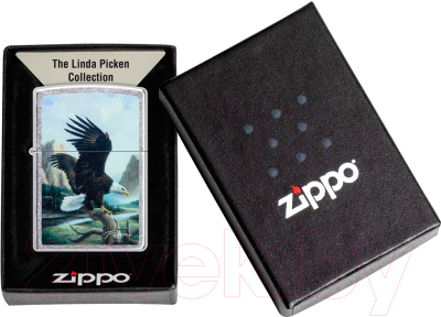 Зажигалка Zippo Linda Pickens Design / 49822 (серебристый)