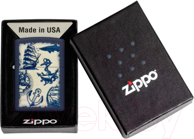 Зажигалка Zippo Nautical Design / 49774 (синий)