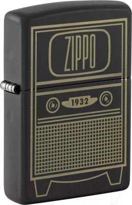 Зажигалка Zippo Vintage TV Design / 48619 (черный)