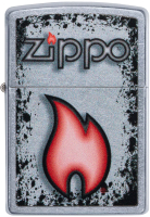 Зажигалка Zippo Flame Design / 49576 (серебристый) - 