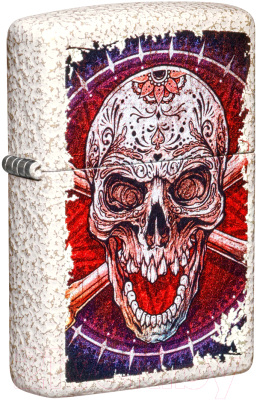 Зажигалка Zippo Skull Design / 49410 (белый)