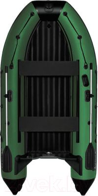 Надувная лодка Kitt Boats 300 НДНД (черный/зеленый)