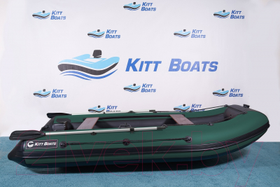 Надувная лодка Kitt Boats 330 НДНД (черный/зеленый)