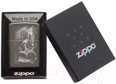 Зажигалка Zippo Skull Design / 49141 (черный)