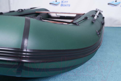 Надувная лодка Kitt Boats 360 НДНД (черный/зеленый)