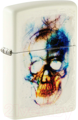 Зажигалка Zippo Skull Design / 48563 (белый)