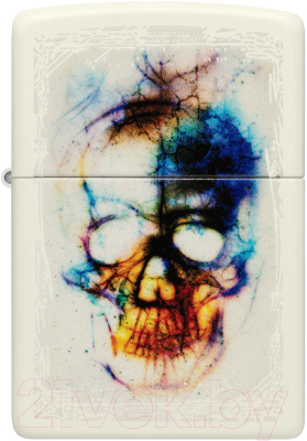 Зажигалка Zippo Skull Design / 48563 (белый)