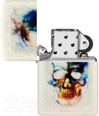 Зажигалка Zippo Skull Design / 48563 (белый)