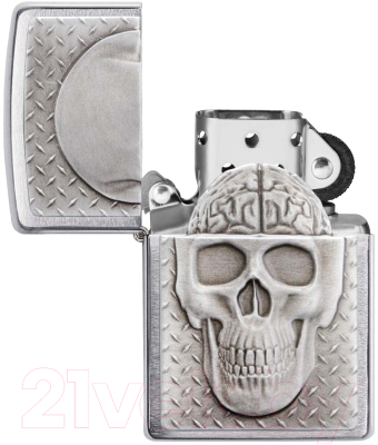 Зажигалка Zippo Skull Design / 29818 (серебристый)