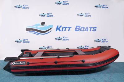 Надувная лодка Kitt Boats 350 НДНД (черный/красный)