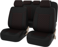 Комплект чехлов для сидений PSV Elegant Next 135942 (черный/красный) - 