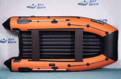 Надувная лодка Kitt Boats 300 НДНД (черный/оранжевый)