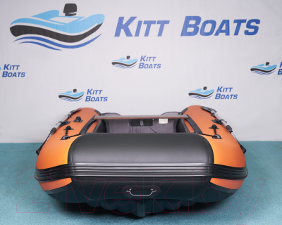 Надувная лодка Kitt Boats 330 НДНД (черный/оранжевый)