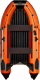 Надувная лодка Kitt Boats 330 НДНД (черный/оранжевый) - 