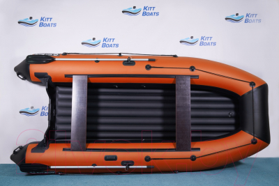 Надувная лодка Kitt Boats 360 НДНД (черный/оранжевый)