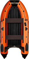 Надувная лодка Kitt Boats 430 НДНД (черный/оранжевый) - 