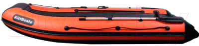 Надувная лодка Kitt Boats 430 НДНД (черный/оранжевый)