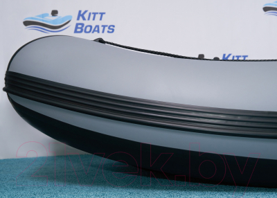 Надувная лодка Kitt Boats 430 НДНД (черный/серый)
