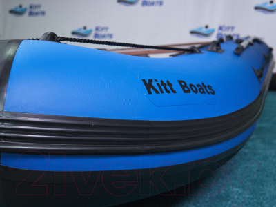 Надувная лодка Kitt Boats 410 НДНД (черный/синий)