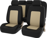 Комплект чехлов для сидений PSV Elegant Next 129199 (черный/бежевый) - 
