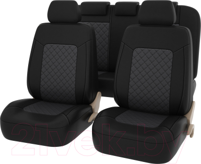 Комплект чехлов для сидений PSV Elegant Next 129200 (черный/серый)