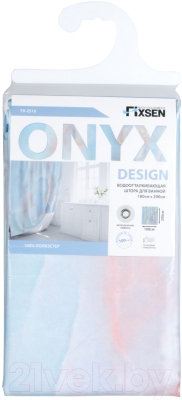 Шторка-занавеска для ванны Fixsen Onyx 180x200 / 2516