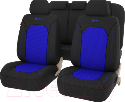 Комплект чехлов для сидений PSV GTL Romb 132691 (синий)