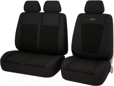 Комплект чехлов для сидений PSV GTL Uran Transit 134808 (черный)