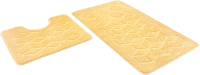 Набор ковриков для ванной и туалета Shahintex PP 60x100+60x50 (кремовый 02) - 