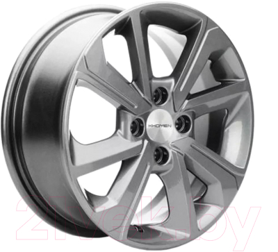 Изображение товара Литой диск Khomen KHW1501 Rio 15x6" 4x100мм DIA 54.1мм ET 46мм Gray