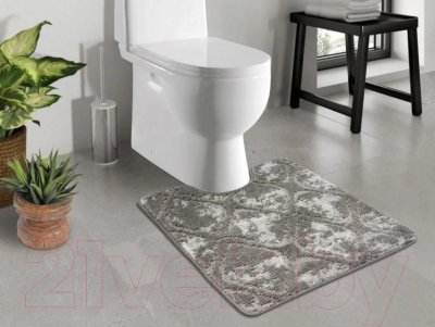 Изображение товара Коврик для туалета Shahintex Vintage 60x80 (серый 02)