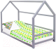 Миниатюра изображения товара Каркас кровати детской Бельмарко Svogen домик Монтессори / 699 (графит)