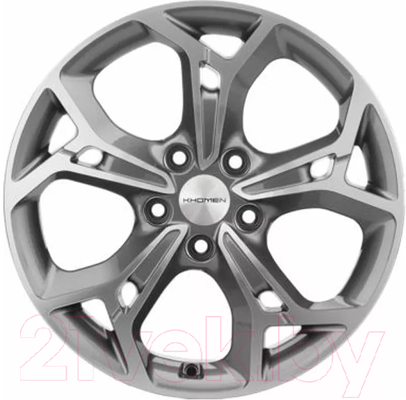 Литой диск Khomen KHW1702 CX-5/Seltos 17x7" 5x114.3мм DIA 67.1мм ET 50мм Gray