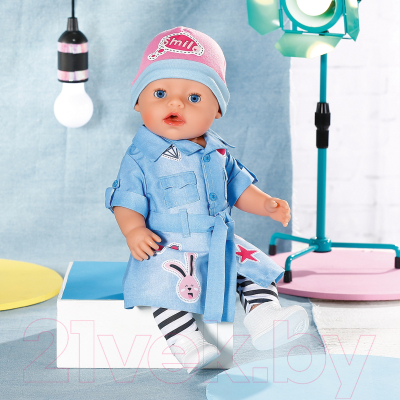 Набор аксессуаров для куклы Baby Born Набор одежды джинсовый / 41288