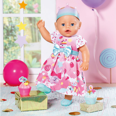 Набор аксессуаров для куклы Baby Born Платье праздничное / 41281
