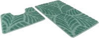 Набор ковриков для ванной и туалета Shahintex Актив Icarpet 50x80/50x40 (зеленый 01) - 