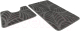 Набор ковриков для ванной и туалета Shahintex Актив Icarpet 50x80/50x40 (серый 01) - 
