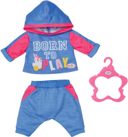 Аксессуар для куклы Baby Born Спортивный костюм / 41287 (голубой) - 