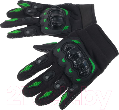 Мотоперчатки Sima-Land 5265037 (р.XL, черный/зеленый)