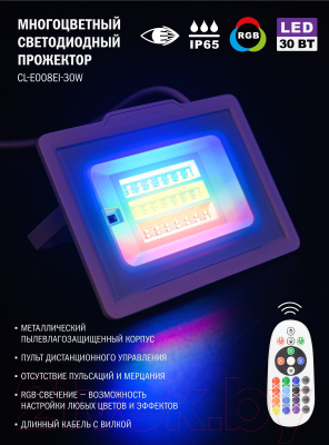 Прожектор ArtStyle CL-E008EI-30W