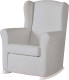 Кресло-качалка Micuna Wing Nanny Relax (White/Grey/искусственная кожа) - 