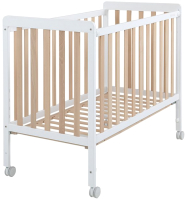 Детская кроватка Micuna Nordika 120x60 (white/waterwood) - 