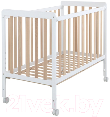 Детская кроватка Micuna Nordika 120x60 (white/waterwood)