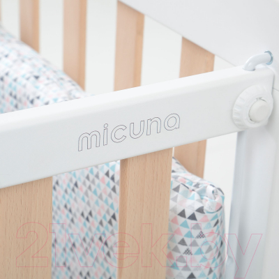 Детская кроватка Micuna Nordika 120x60 (white/waterwood)