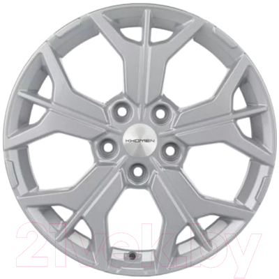 Литой диск Khomen KHW1715 Tiguan 17x7" 5x112мм DIA 57.1мм ET 40мм F-Silver