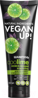 Шампунь для волос Vegan Up Coolime Освежающий коктейль Для склонных к жирности волос (250мл)